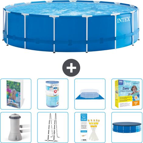 Intex Piscine Tubulaire Ronde - 457x122 cm - 9-pièces  S572