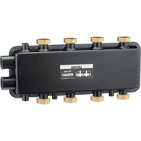 Hydraulischer Abscheider-Kollektor für Heizungsanlagen Sepcoll Caleffi 559222 Schwarz (1/2)