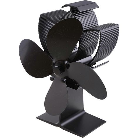 Ventilateur de Poêle à Bois 4 Pales Économe en Énergie pour Cheminée et Insert, Distribution de Chaleur Efficace (1/4)