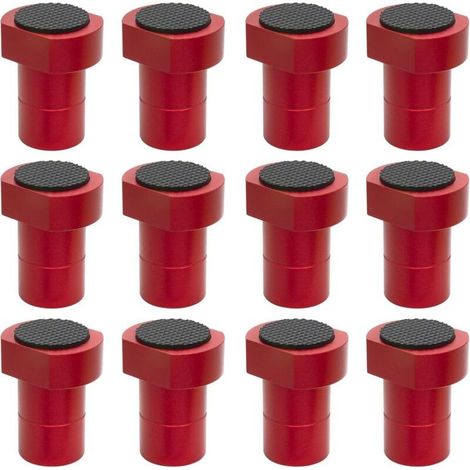 Lot de 12 butées d\'établi 3/4", butées antidérapantes en alliage d\'aluminium pour tables MFT, travaux de menuiserie et projets de bricolage (19 mm / 0,75 pouce) (1/5)