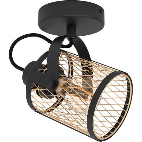Lampada spot Drow Black, Brass L: 18 B: 11 H: 20 cm dimmerabile (1/3)