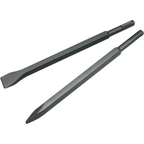 Ciseau pour Béton SDS Plus 16x200 mm - 2x Pointes et Plat - Puissant et Précis - Usage Professionnel - Beast (1/4)