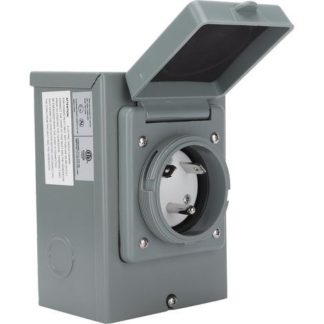 Boîte de raccordement électrique extérieure 30A 125V 3750W prise étanche pour camping-car (1/5)