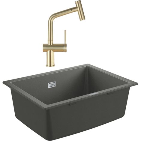 Grohe K700U lavello composito + miscelatore Ceramia Timeless (G31655TML1BG-SET) (1/5)