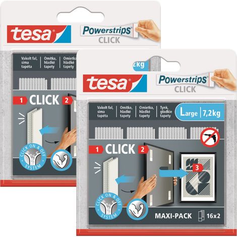 Velcro autoadhesivo TESA con pegamento para pegar fotos, 16 pares L x2