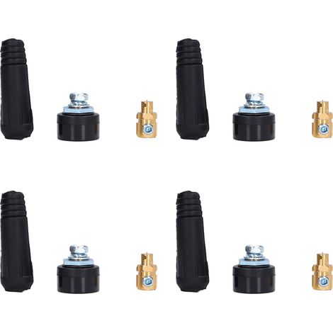 Lot de 10 connecteurs rapides pour câbles de soudage TIG, prises et fiches, style UE, 10-25 V (1/5)