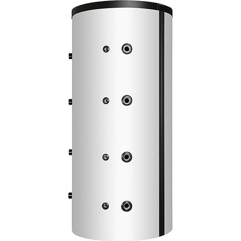 Schicht-Pufferspeicher PZ inklusive Wärmedämmung silber, 500 Liter