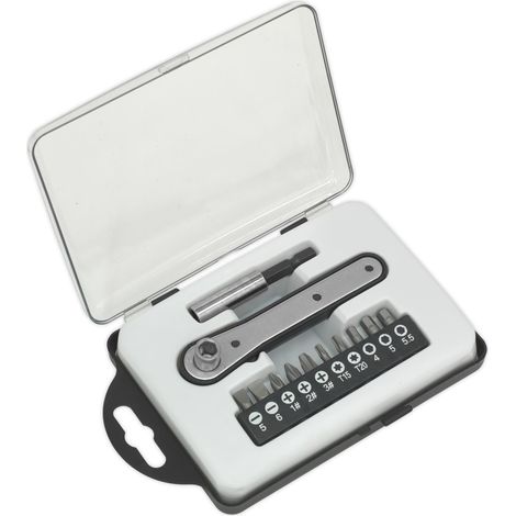 Sealey S0775 Siegen Ratchet Driver Bit Set 12pc (1/3)