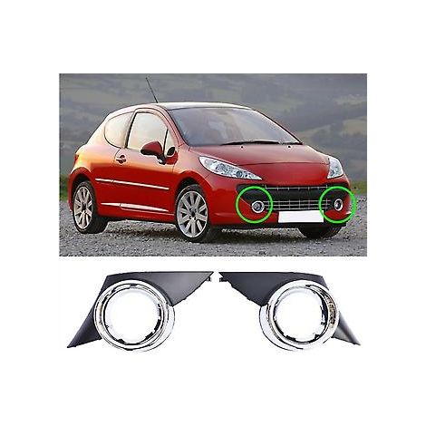 Abdeckung für den vorderen linken Nebelscheinwerfer für Peugeot 207 Sport 2006-2009 (1/3)