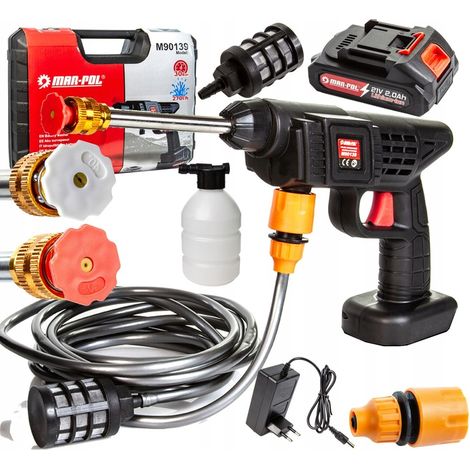 Hidrolimpiadora inalámbrica con batería de 2 Ah y 21 V. (1/5)