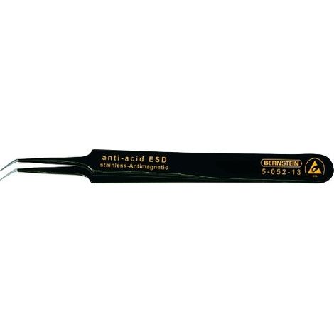 BERNSTEIN 5-052-13 - PINZETTE SMD, PIATTE, CON PUNTE PIEGATE, LUNGHEZZA 110 MM, CON RIVESTIMENTO ESD