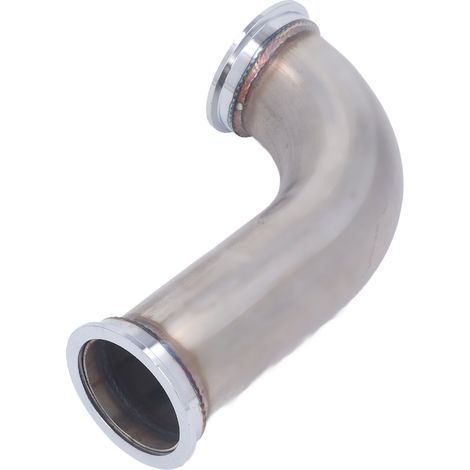 Coude d'échappement turbo 2,5 pouces à 90° en acier inoxydable, bride à collier pour turbocompresseur de voiture essence diesel (1/5)
