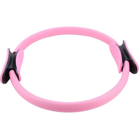 Lot de 4 cercles de résistance Pilates à double prise pour cuisses et jambes, fitness rose (1/5)