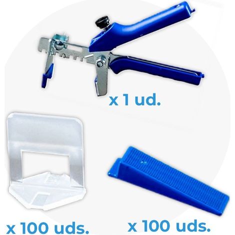 Euroshrink kit Eurolevelling Wedge Solution (100 calzos + 100 cuñas + tenaza) junta 1 mm
