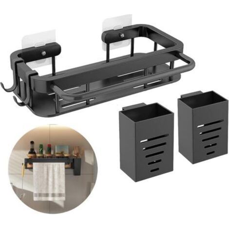 Reno – Organizador de fregadero de acero inoxidable – Soporte para esponja con 2 reposapalillos – Resistente al óxido y al agua – 29,5 x 13 x 6 cm (1/5)