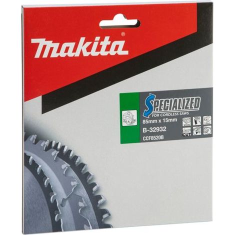 Makita Sägeblatt Kreissägeblatt Holz 85 x 15 Specialized 20 Zähne B-32932 (1/8)
