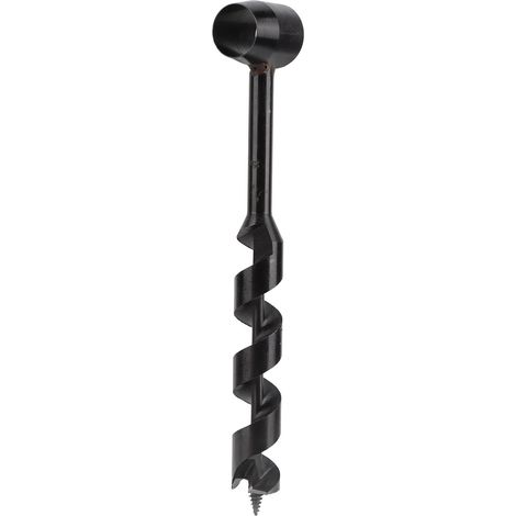 Perceuse à main manuelle noire haute dureté légère portable survie bricolage bois extérieur 25-230mm (1/5)