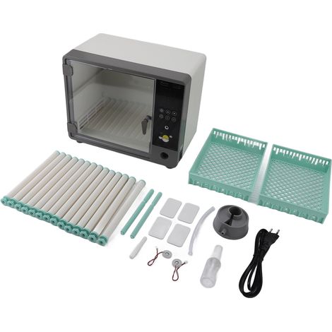 Incubateur d'œufs pour 24 œufs à couver, rotation automatique, contrôle de la température, surveillance de l'humidité avec bougie, prise ue, 220V (1/5)