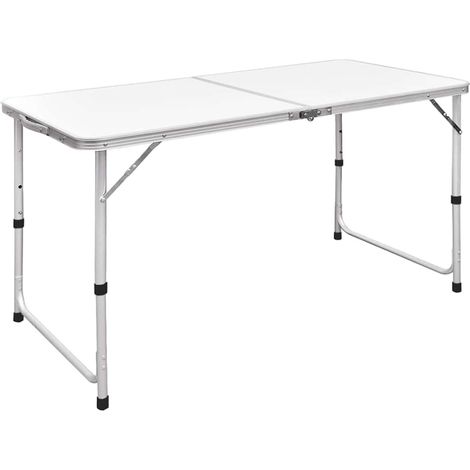 Campingtisch Klappbar Höhenverstellbar Aluminium 120x60 cm