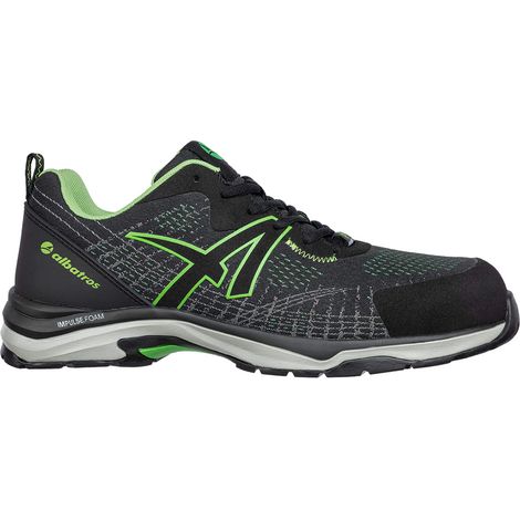 Chaussures de sécurité Albatros Splendid Green GH Low S1P SRC HRO ESD - 42 (EU) - Vert / noir