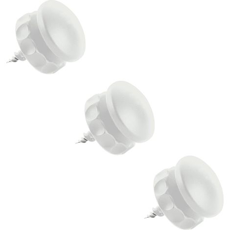 Lot de 3 Supports miroirs réglables Blanc - L'Attachante (1/2)