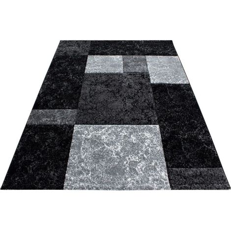 Ayyildiz Tapis Moderne - Géométrique - Abstrait Design - Tapis Flottant Salon - Gris - 200 cm x 140 cm (1/5)