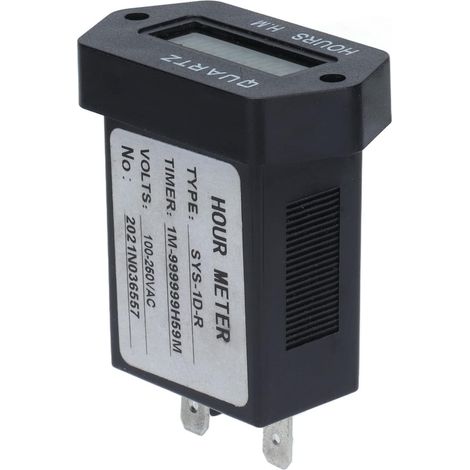 Compteur de temps industriel ABS à affichage numérique, 100 250 (1/5)