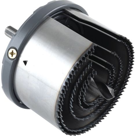 WOLFCRAFT Profi Lochsägen Set Industriequalität ø 28-75 mm 5-teilig