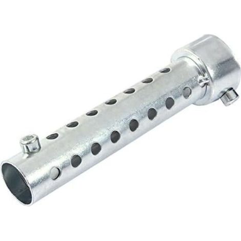 Silencieux d'échappement universel pour moto, DB Killer silencieux, compatible diamètre 42 mm, finition argentée, accessoire de réduction de bruit pour deux-roues (1/5)