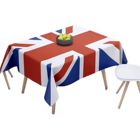 Nappe Union Jack classique traditionnelle drapeau Royaume-Uni pour salle à manger cuisine hôtel couvre-table rectangulaire (1/5)