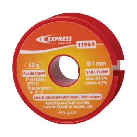 Saldatore a stagno per componenti elettrici/elettronici, 40g.