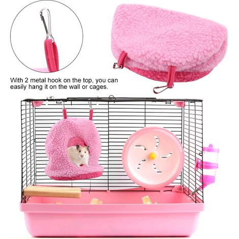 Hamac en polaire berbère chaud et en peluche pour perroquet, 4 couleurs, balançoire suspendue, lit, grotte pour animal de compag (1/5)