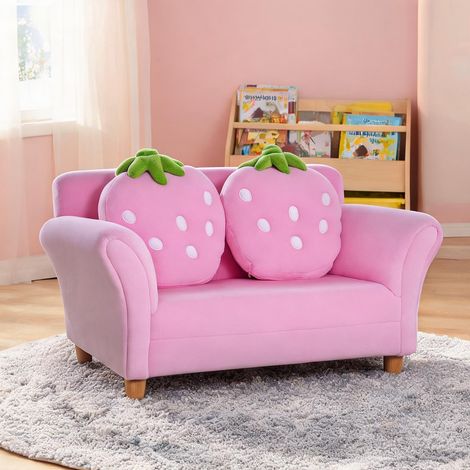 Fauteuil enfant 90 cm avec assise en mousse et piètement bois (1/5)