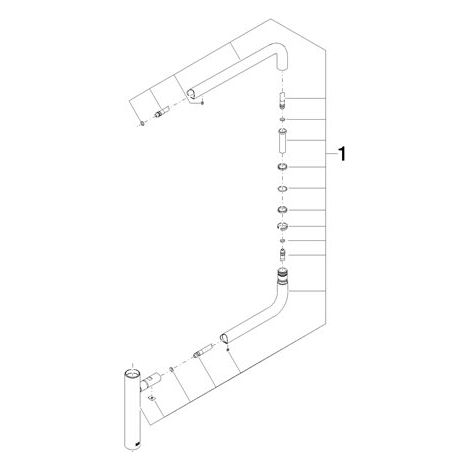 Dornbracht 90282225700-00 Articulation pour robinet de remplissage (pièces détachées)