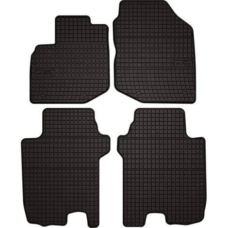 Alfombrillas de goma para Honda Jazz III hatchback (2008-2011) - negras, montadas (1/5)