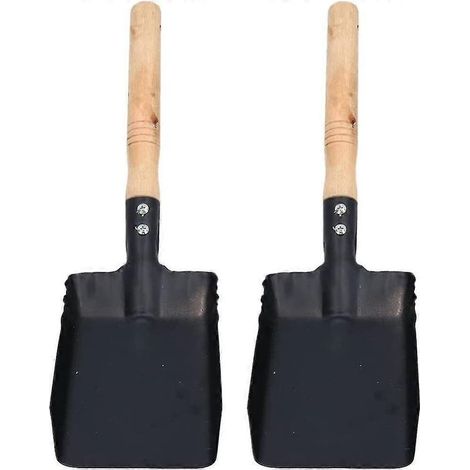 Online Store - Lot de 2 pelles de jardin en fer, pelle à charbon, pelle à cendres pour foyer, outil pour planter des fleurs (1/4)