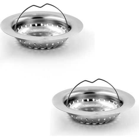 Filtres évier inox 110mm avec poignée lot de 2 (1/5)