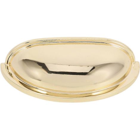 Poignée de meuble, bouton de tiroir - Alliage de zinc doré, entraxe 76 mm, multi-usage pour meubles, tiroirs et armoires (1/4)