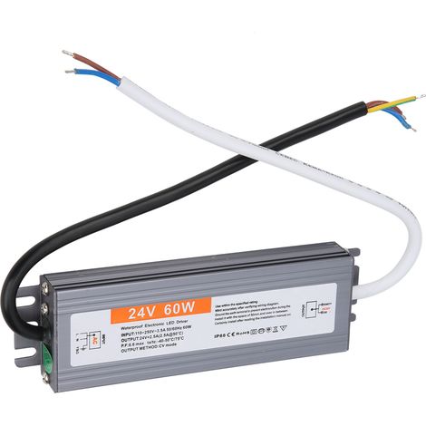 60-W-LED-Netzteil, ultradünn, wasserdicht, AC110, 250 V (50/60 Hz) (DC24 V) (1/5)
