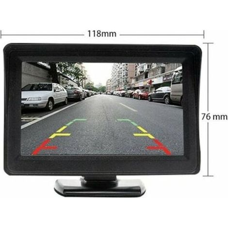 Système de caméra de vue arrière avec moniteur, sans fil, caméra HD étanche IP68, angle de vue 170°, ensemble complet, 4,3'' (1/2)