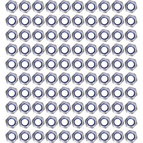 Kit de fixation en acier inoxydable, 100 pièces, écrou de blocage en Nylon, écrou de blocage, Kit pour MaintenanceM10 (1/5)