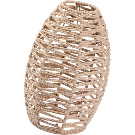 Suspension Abat-Jour en Papier, Corde, Rotin, Boho Tissé Main, Osier, pour Cuisine, Chambre, Restaurant, Salle à Manger, Style D (120 caractères) (1/5)