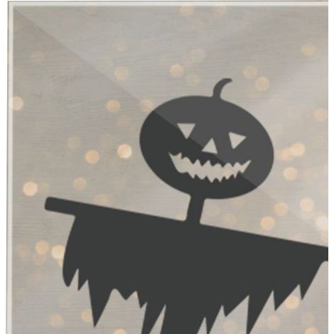 Porte-photo acrylique résistant à l'eau, style Halloween, déco de table, motif citrouille, format 14x14 cm, panneau décoratif durable pour intérieur, CBS718X14 (1/4)