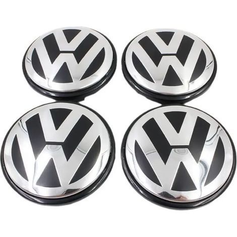Lot de 4 cache-moyeux d’origine pour jantes aluminium.65mm