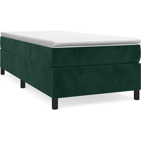Maison Exclusive - Boxspringbettgestell Dunkelgrün 80x200 cm Samt