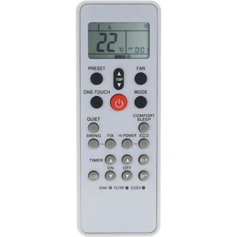 Cyslmuk – Télécommande de remplacement Toshiba WC-L03SE – Compatible avec climatiseurs – Dimensions 15x5,5 cm – Aucune programmation requise (1/5)