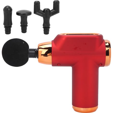 Mini masseur musculaire électrique pour tissus profonds, massage relaxant de la taille et de la nuque avec 4 têtes (1/5)