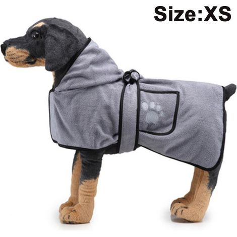 Serviette de séchage pour animaux, couverture pour chien, peignoir en microfibre pour chien, chiot et chat, serviette absorbante à séchage rapide, serviette de bain ultra douce, lavable en machine, ta (1/5)