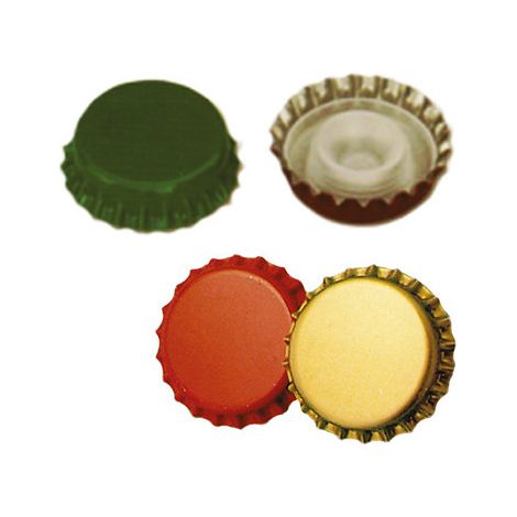 Tapones corona Ø29 mm con tapón interior – Pack de 200 piezas – Colores surtidos – Ideales para embotellado