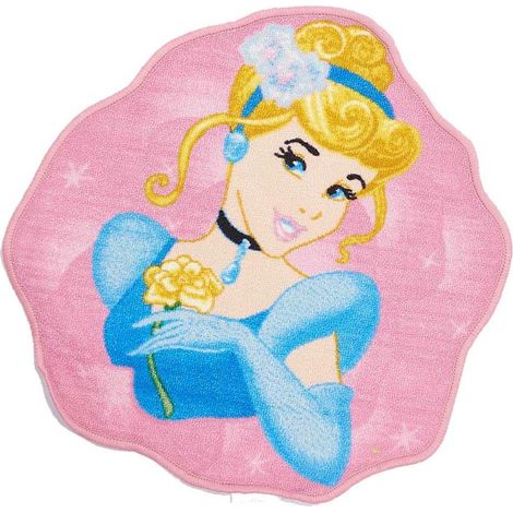 DISNEY - Tapis imprimé Princesse Cendrillon, Disney rose 67x67 (1/5)